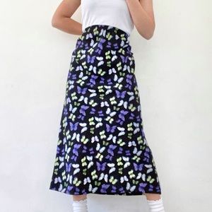 Butterfly Midi Skirt
